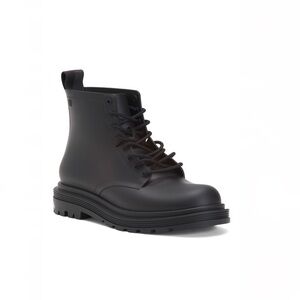 Melissa Made in Brazil Coturno Lace Up Ankle Boots All Black Women’s Size 5